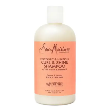 Shea Moisture Coconut and Hibiscus Curl and Shine Shampoo 384ml